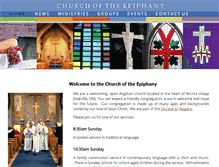 Tablet Screenshot of epiphanyoakville.com